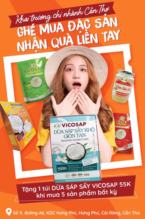 VICOSAP – Chuyên các sản phẩm đặc sản từ dừa sáp Cầu Kè – Trà Vinh