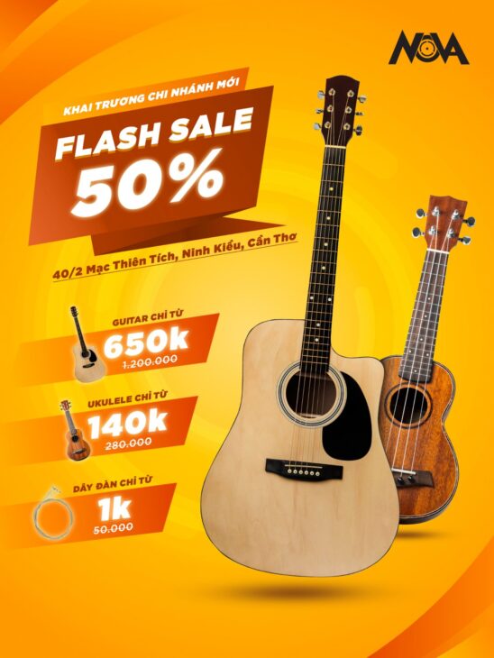 MỪNG KHAI TRƯƠNG GUITAR CẦN THƠ NGÀY 18.6 SALE KHÔNG LỢI NHUẬN 50% TRONG 2 TUẦN ĐẦU