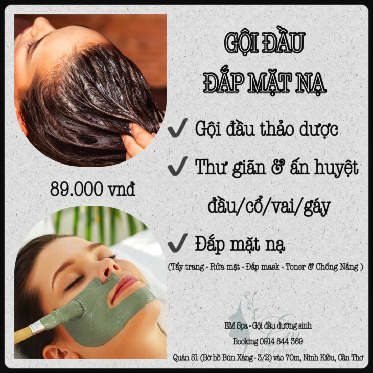 NHÀ EM Spa KHÔNG CÓ GÌ NGOÀI COMBO GỘI ĐẦU “CỰC PHÊ” – GIÁ CẢ “RẺ RỀ”