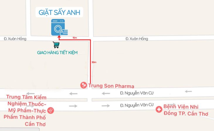 Tưng bừng khai trương Giặt Sấy ANH