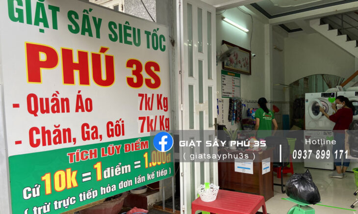 Giặt Sấy Phú 3S – Chuỗi Giặt Sấy Tiện Lợi