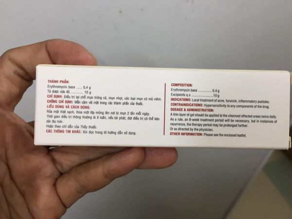 Gel trị mụn medskin ery