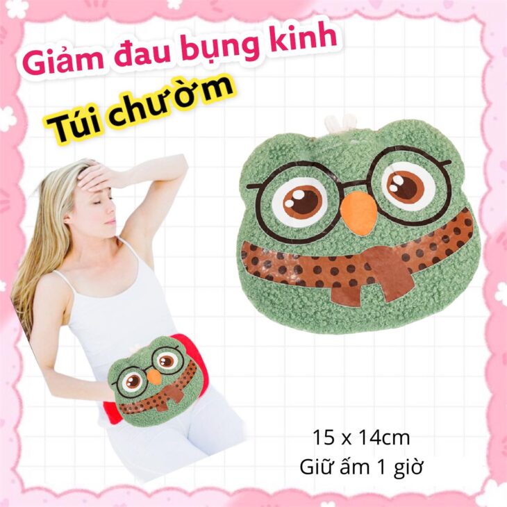 Túi chườm đau bụng kinh nóng / lạnh nhung có sẵn 2 túi:75k mua 2 kèm quà