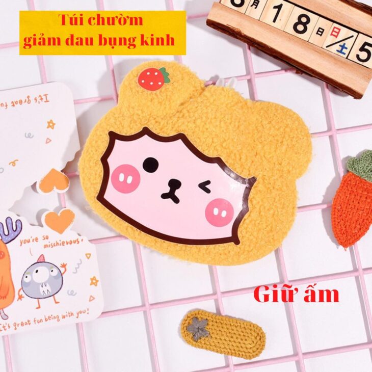 Túi chườm đau bụng kinh nóng / lạnh nhung có sẵn 2 túi:75k mua 2 kèm quà