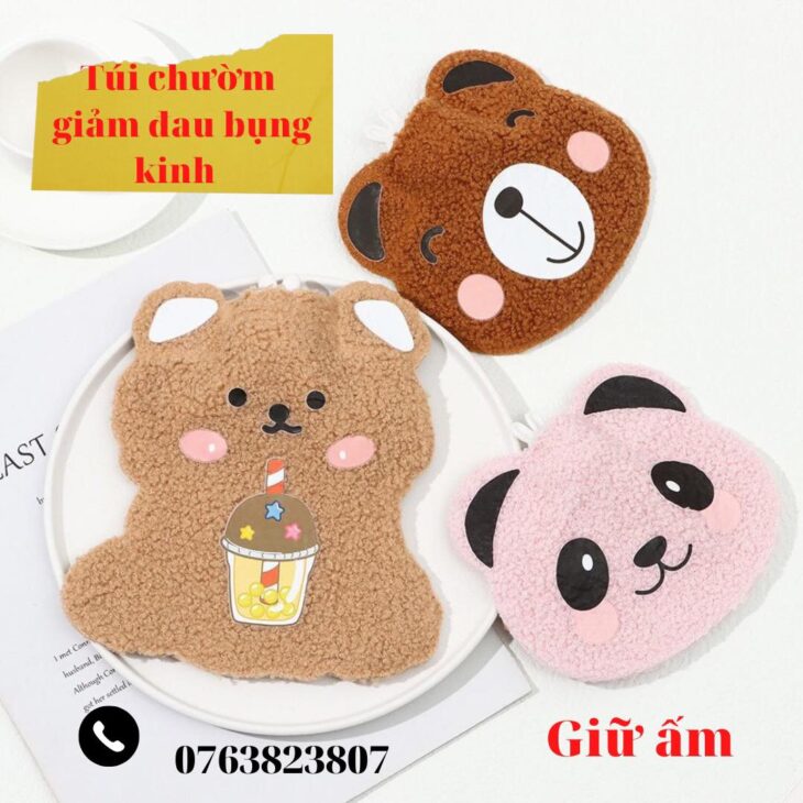 Túi chườm đau bụng kinh nóng / lạnh nhung có sẵn 2 túi:75k mua 2 kèm quà