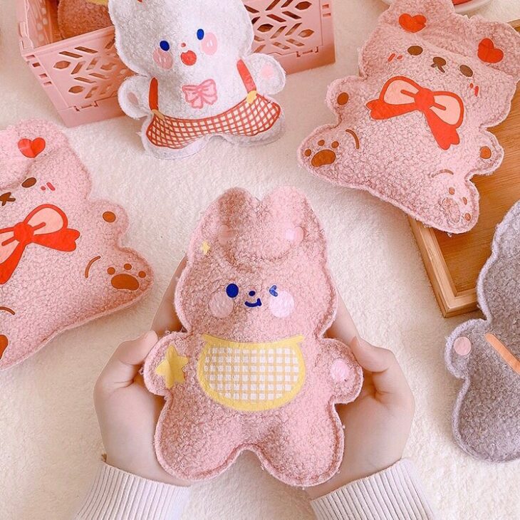 Túi chườm đau bụng kinh nóng / lạnh nhung có sẵn 2 túi:75k mua 2 kèm quà