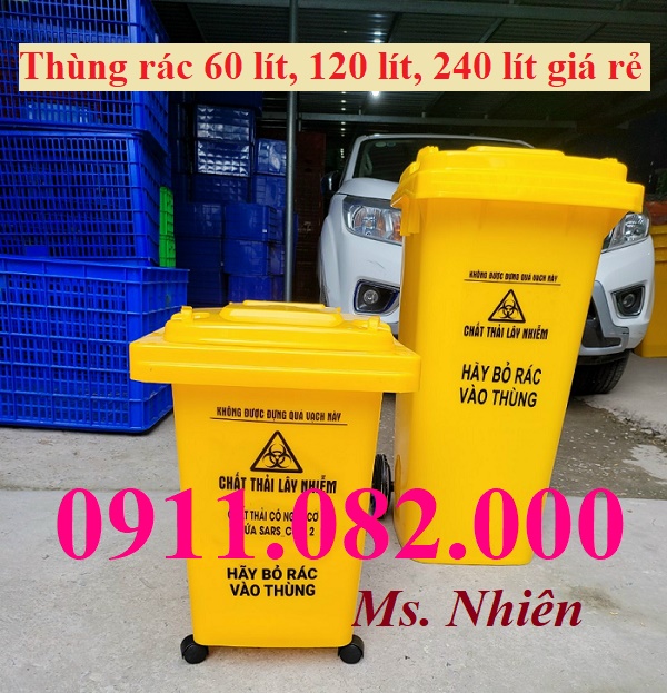 Thùng rác giá rẻ cần thơ- thùng rác 120 lít 240 lít 660 lít có bánh xe giá tốt- lh 0911082000