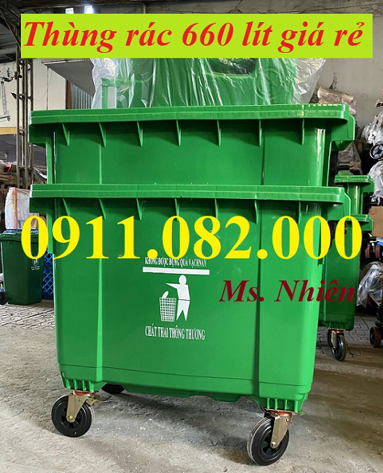 Thùng rác giá sỉ siêu tiết kiệm- hạ giá thùng rác 120L 240L 660L giá rẻ- lh 0911082000