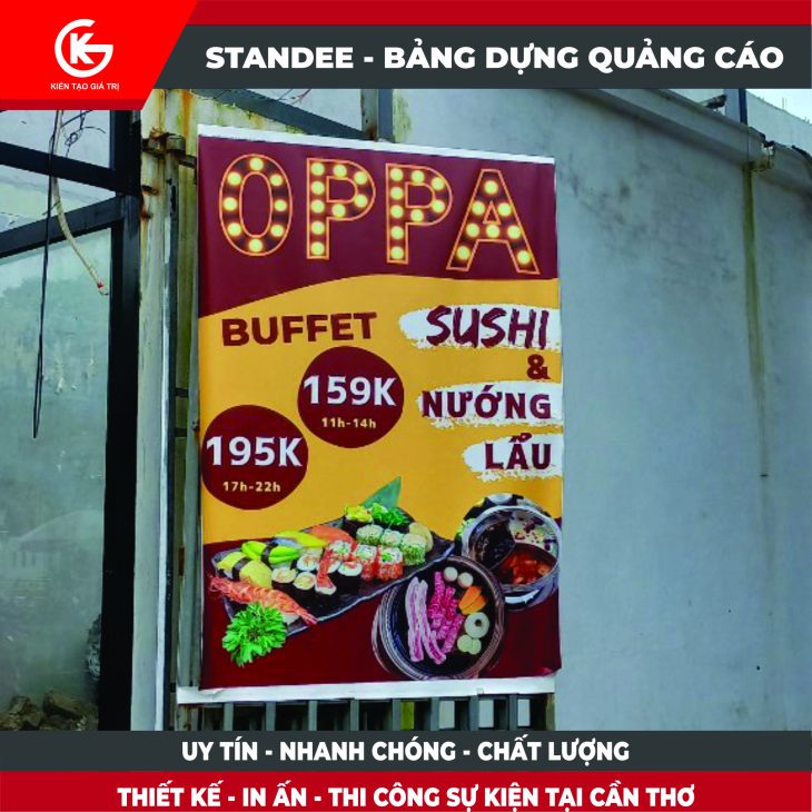 BẢNG HIỆU STANDEE HỘP ĐÈN QUẢNG CÁO KIẾN TƯỜNG