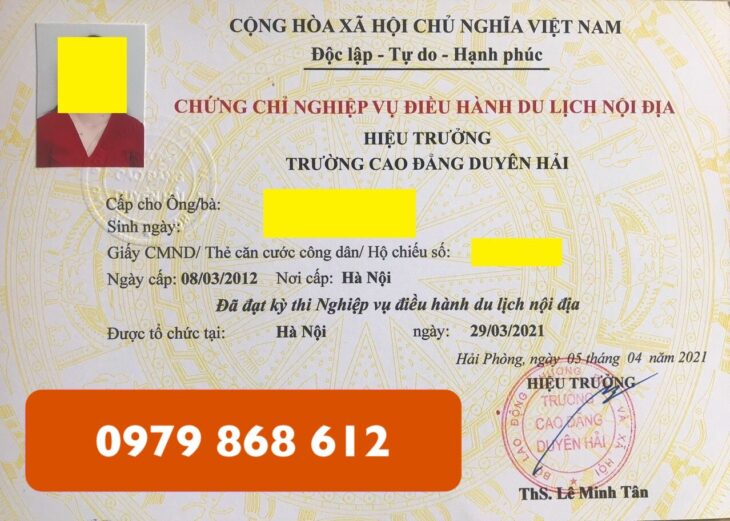 THI CHỨNG CHỈ NGHIỆP VỤ Hướng dẫn viên và Điều hành tour du lịch Toàn quốc 0979868612