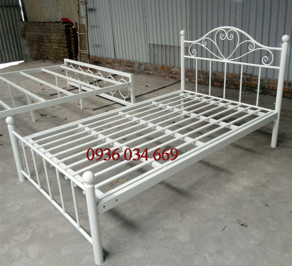Mẫu giường sắt kích thước 1m2 – giường đơn