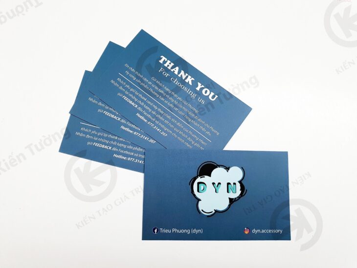IN DANH THIẾP – VOUCHER – THANK CARD