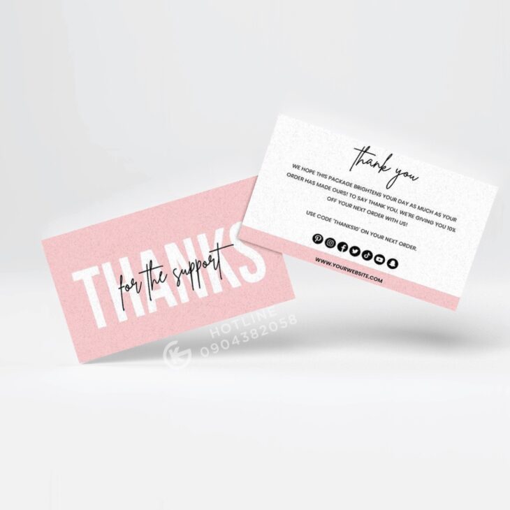 IN DANH THIẾP – VOUCHER – THANK CARD
