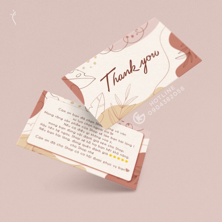 IN DANH THIẾP – VOUCHER – THANK CARD