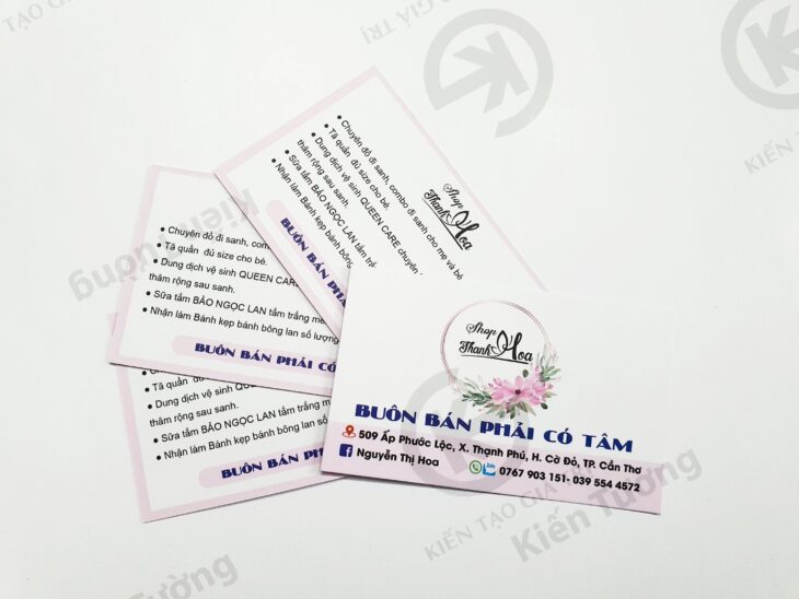 IN DANH THIẾP – VOUCHER – THANK CARD