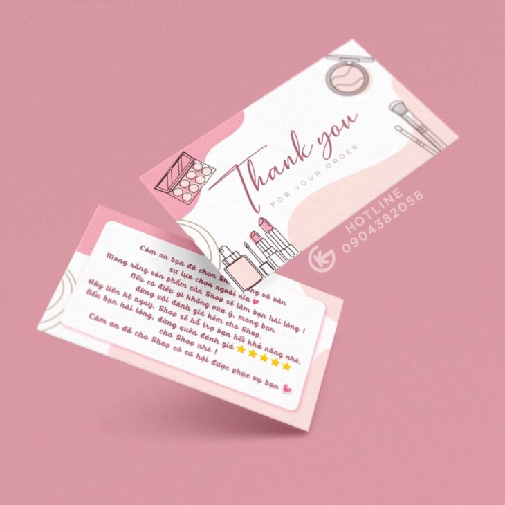 IN DANH THIẾP – VOUCHER – THANK CARD