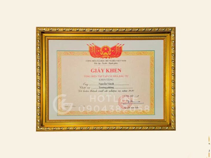 TRỌN BỘ KHUNG BẰNG KHEN GIÁ CỰC RẺ