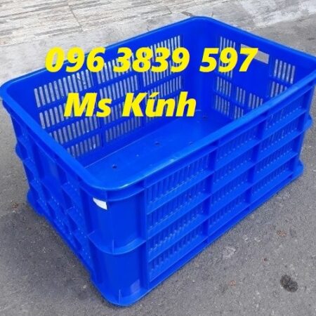 Sóng nhựa hở 3t1, sọt nhựa, rổ nhựa kt 61x42x31cm đựng trái cây, hàng hóa – 096 3839 597 Ms Kính