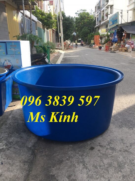 Thùng nhựa tròn 1500 lít làm bể nhựa, bồn nhựa nuôi cá – 096 3839 597 Ms Kính