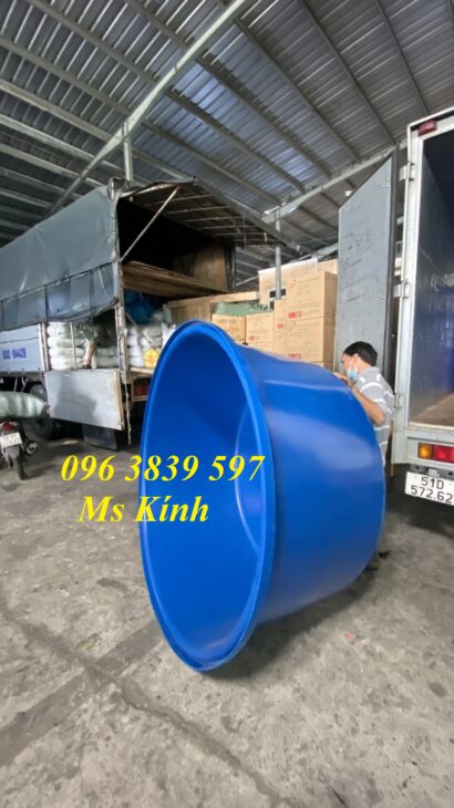 Thùng nhựa tròn 1500 lít làm bể nhựa, bồn nhựa nuôi cá – 096 3839 597 Ms Kính