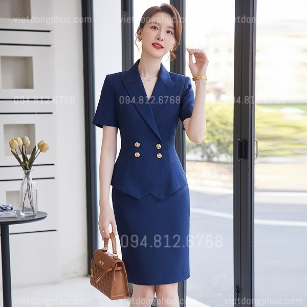 Bộ vest nữ công sở form đẹp, chất liệu cao cấp