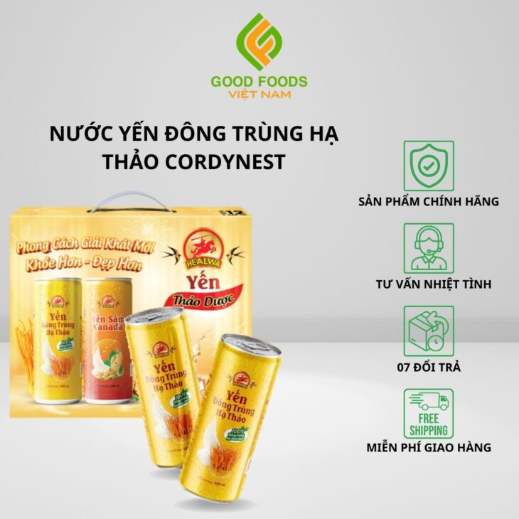 NƯỚC YẾN ĐÔNG TRÙNG HẠ THẢO CORDYNEST CHO NGƯỜI GIÀ FREESHIP TOÀN QUỐC