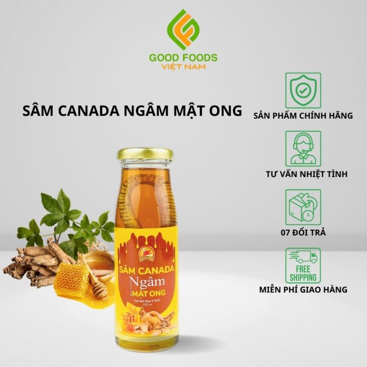 QUÀ TẶNG DOANH NGHIỆP SÂM CANADA NGÂM MẬT ONG FREESHIP TOÀN QUỐC