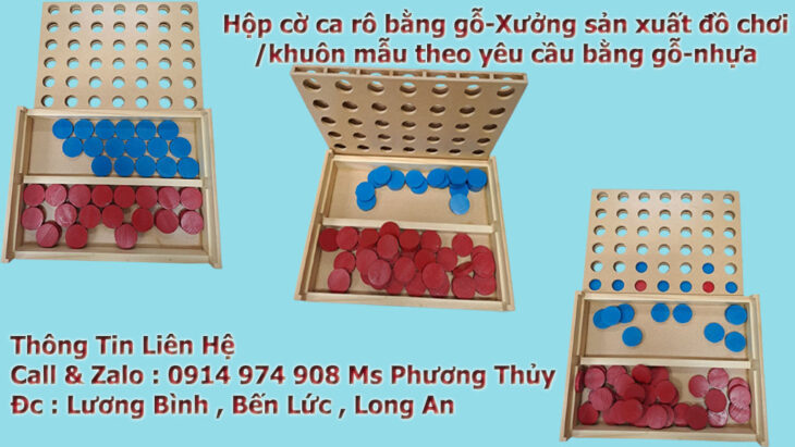 Bộ chơi cờ ca rô bằng gỗ-Xưởng sản xuất đồ chơi trẻ em bằng gỗ thông /gỗ tràm