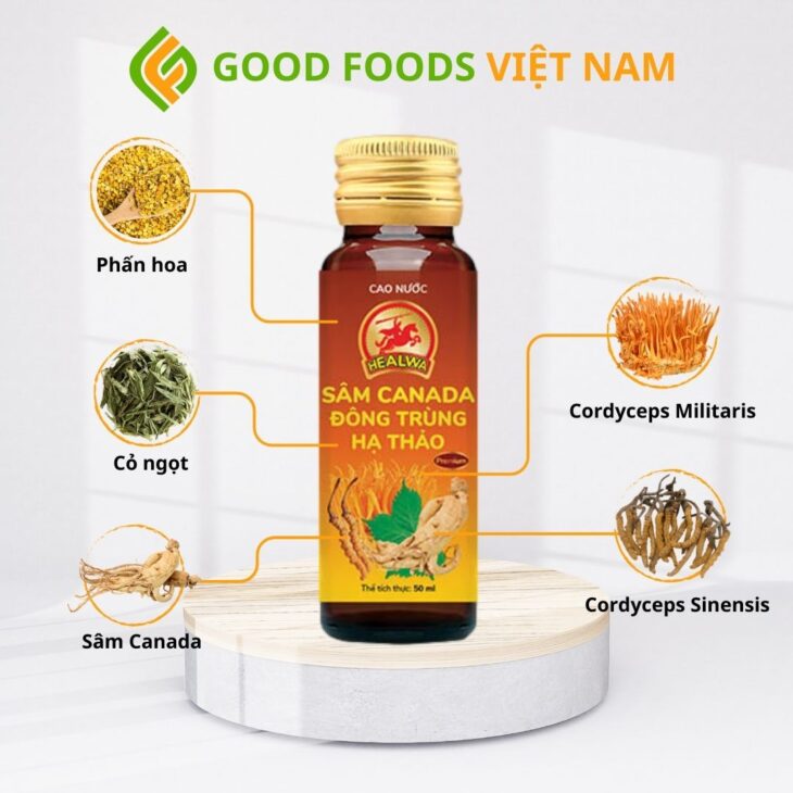 CAO NƯỚC SÂM CANADA ĐÔNG TRÙNG HẠ THẢO CHO NGƯỜI SUY NHƯỢC FREESHIP TOÀN QUỐC