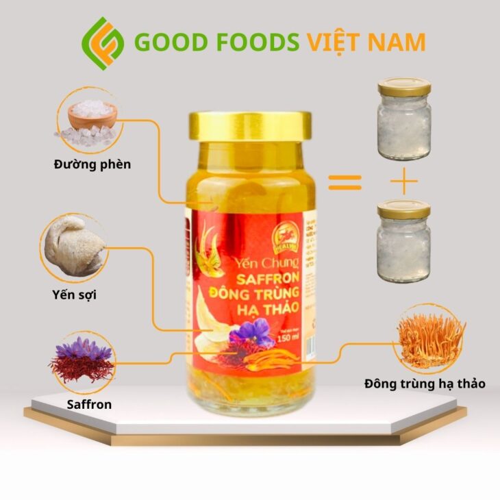 YẾN CHƯNG SAFFRON ĐÔNG TRÙNG HẠ THẢO NGĂN NGỪA UNG THƯ FREESHIP TOÀN QUỐC