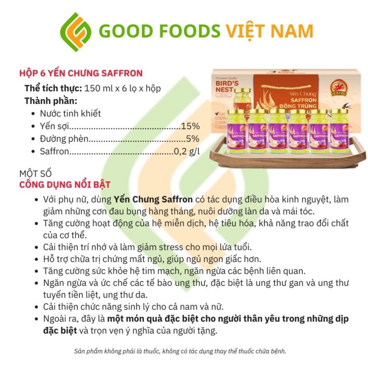 QUÀ TẶNG DOANH NGHIỆP YẾN CHƯNG SAFFRON FREESHIP TOÀN QUỐC