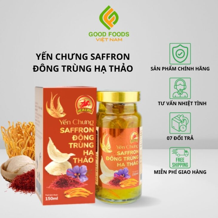 YẾN CHƯNG SAFFRON ĐÔNG TRÙNG HẠ THẢO NGĂN NGỪA UNG THƯ FREESHIP TOÀN QUỐC