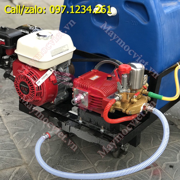 Máy phun thuốc đẩy tay PT200T động cơ Thái