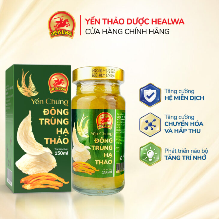 Yến chưng Đông trùng hạ thảo dành cho người bệnh chất lượng toàn quốc