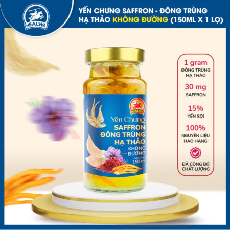 Yến chưng Saffron Đông trùng hạ thảo không đường dành cho người bệnh chất lượng toàn quốc