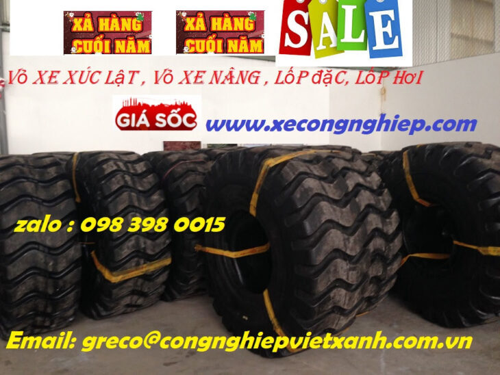 Lốp xe xúc lật, công trình chính hãng