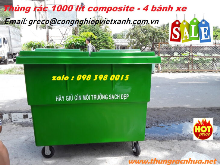 thùng rác 1000 lít