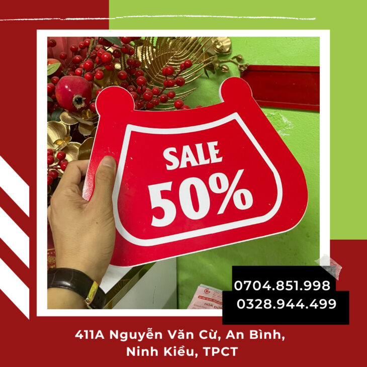 in ấn hashtag cầm tay số lượng lớn