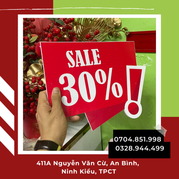 in ấn hashtag cầm tay số lượng lớn