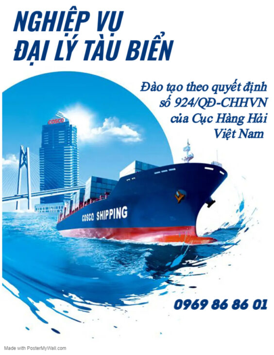 Chứng chỉ ĐẠI LÝ TÀU BIỂN – Điều kiện kinh doanh dịch vụ đại lý tàu biển