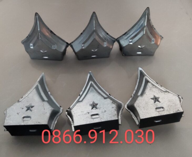 Nắp chụp đầu sắt hộp trang trí cửa cổng sắt chông hàng rào ( mác sắt )