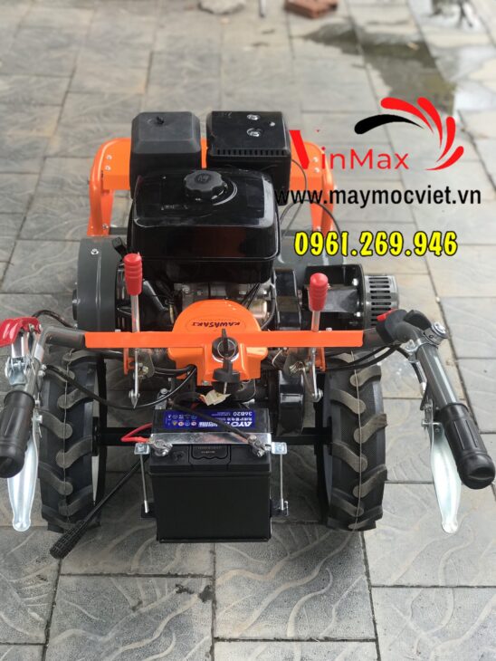 Máy cắt cỏ trục băm 10hp đề nổ Kawasaki VMTB100D đường cắt 60cm