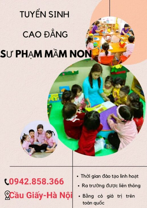 CHỉ Cần có bằng TRuNG Cấp liên thông thẳng Cao đẳng sư phạm MẦM NON cHÍNH QUY gấp