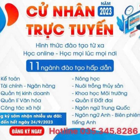 được học online VĂN BẰng 2 đại hỌC Quản lý Đất đai- xét ngay tháng 11-12