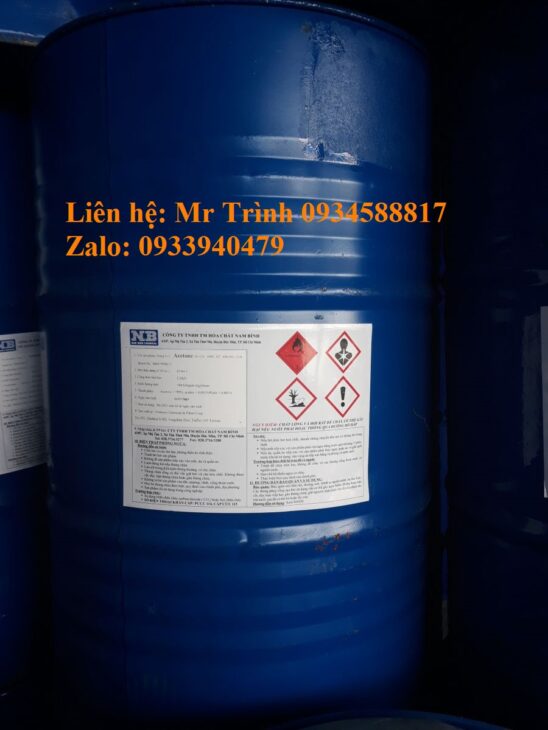 Hóa chất Acetone, Dimethyl keton, propanon, cas no : 67-64-1