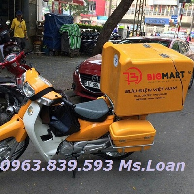 Thùng chở hàng sau xe máy, thùng giao hàng mỹ phẩm, đồ uống / 0963.839.593 Ms.Loan