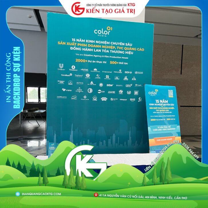 thi công backdrop tại cần thơ chuyên nghiệp nhanh chóng