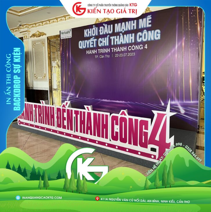 thi công backdrop tại cần thơ chuyên nghiệp nhanh chóng