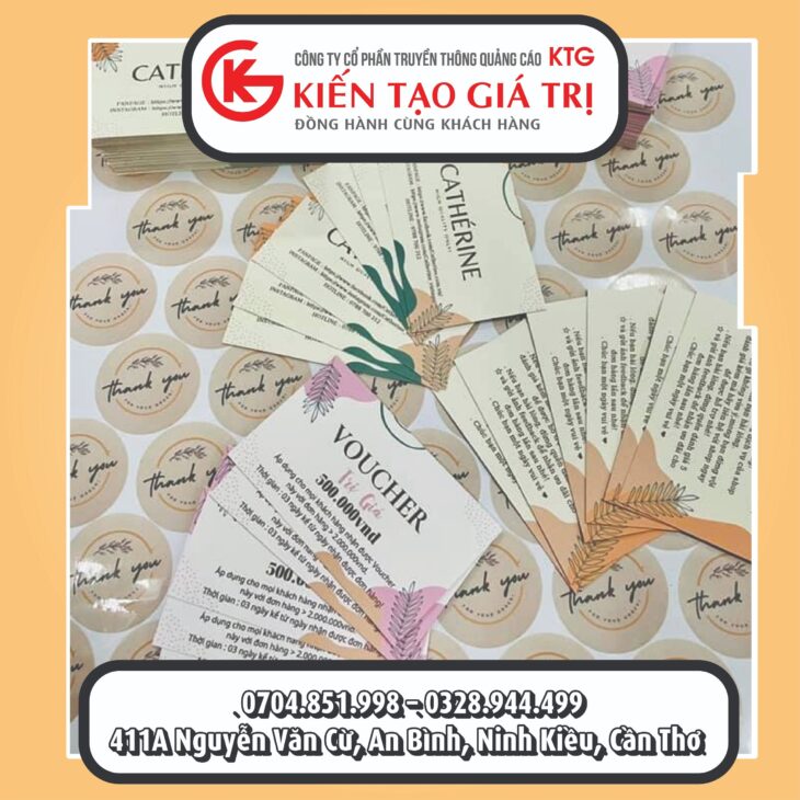 thiết kế in ấn danh thiếp tem nhãn tại Cần Thơ