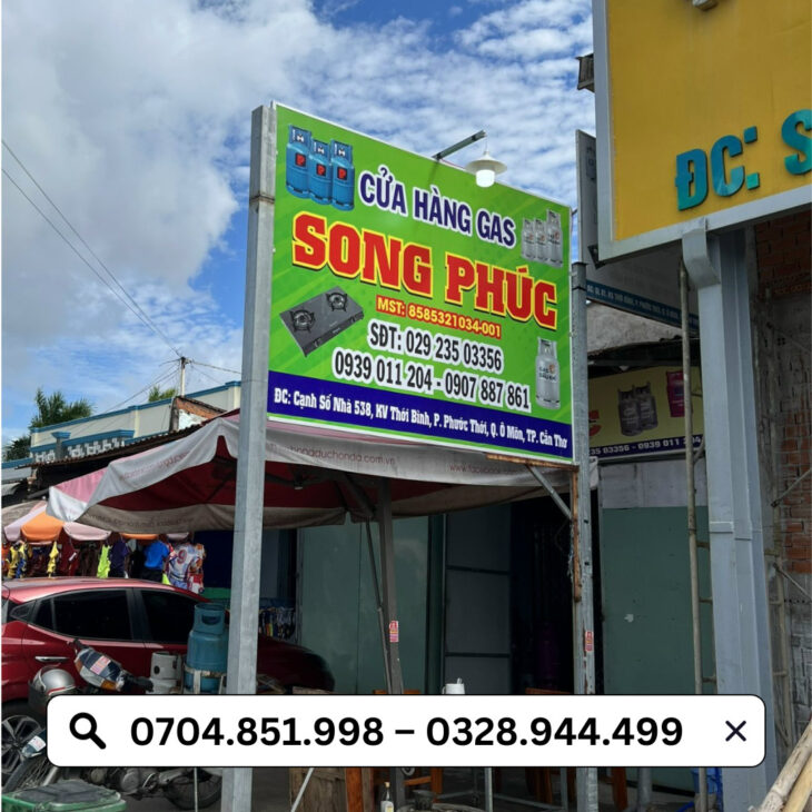 thi công backdrop bảng hiệu bandroll tại cần thơ